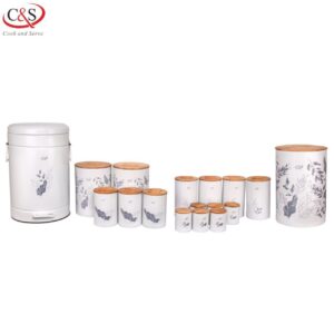 سرویس آشپزخانه ۱۷ پارچه سفید